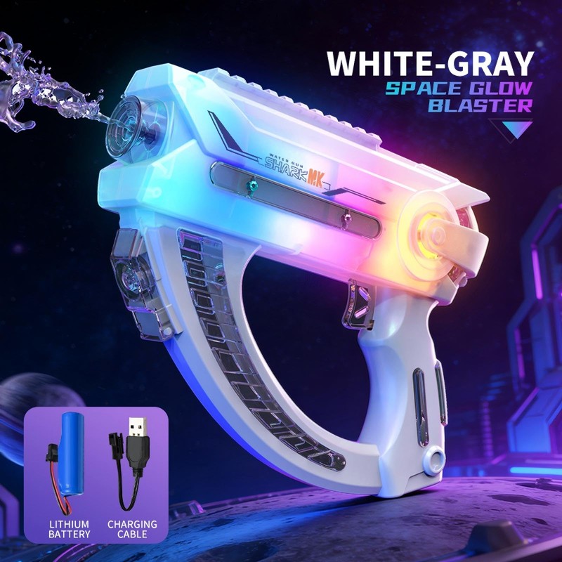 Electric Water Guns,Automatic Squirt Gun with Cool Light Effect, High