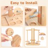 Coopay Double Yarn Holder Magnetic, Wooden Yarn Holder for Crochet