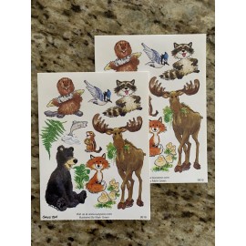 Suzy's Zoo Stickers: 2 Sheets Wild Animals