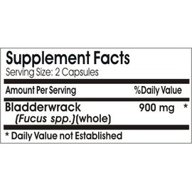 Bladderwrack 900mg // 200 Capsules // Pure // by PureControl Supplements