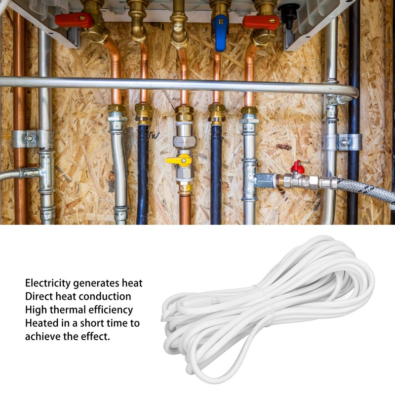 Pipe Heating Cable Fast Heating Waterproof Double Insulator 70℃ Pipes