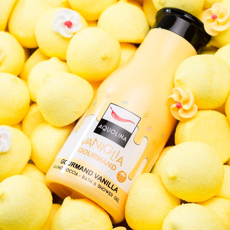 Aquolina Vanilla Gourmand. Creamy, lightweight foam bath that is quickly