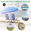 DEROFIT Heavy Duty Metal Umbrella Base, Portable, Adjustable, and Multi-Use