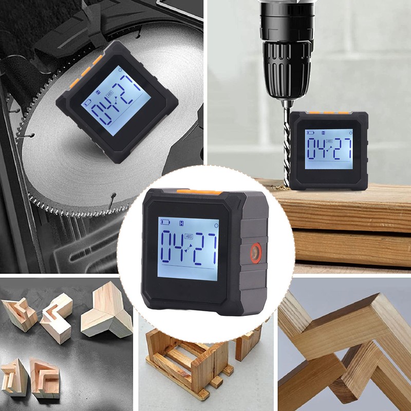 Digital Inclinometer Magnetic Portable Backlit Accurate Digital Angle Gauge Protractor