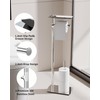 WZKALY Toilet Paper Holder Stand, Free Standing Toilet Paper Holder