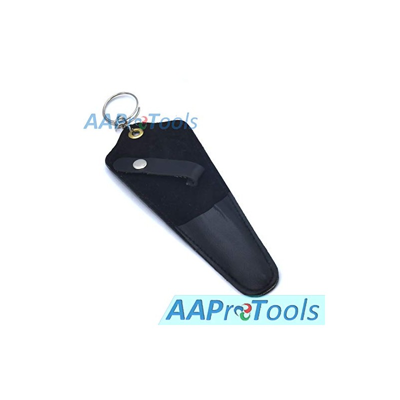 AAProTools Premium Shears with Leather Pouch Belt Clip Ring -