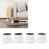 4 Pack White Adjustable Furniture Riser, ABS Adjustable Bed Furniture