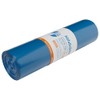 DEISS Premium Plus Rubbish Bags 70 L Blue, Tear-Resistant, Blue