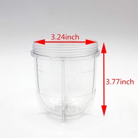 Anbige Replacement Parts Cups,Compatible with original Magic Bullet Blender Juicer 250W MB1001 (2 short cups)