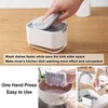 Obsoorth 10oz Dish Soap Dispenser for Kitchen Sink with Sponge