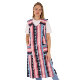 Zip Gown Zip House Dress Cotton Apron Cooking Apron, purple