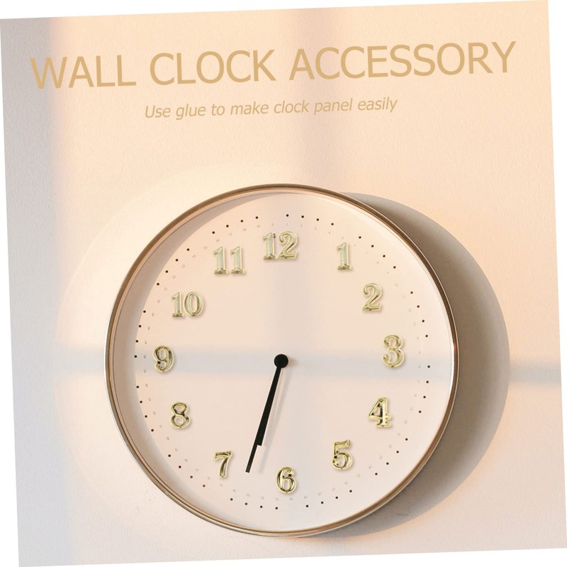 Operitacx 6pcs Clock Numerals Replacement DIY Wall Clock Parts for
