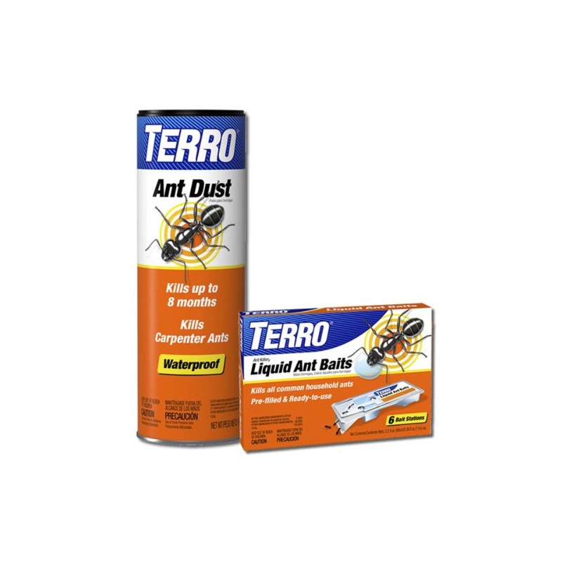 TERRO T600-300 Liquid Ant Bait and Ant Dust