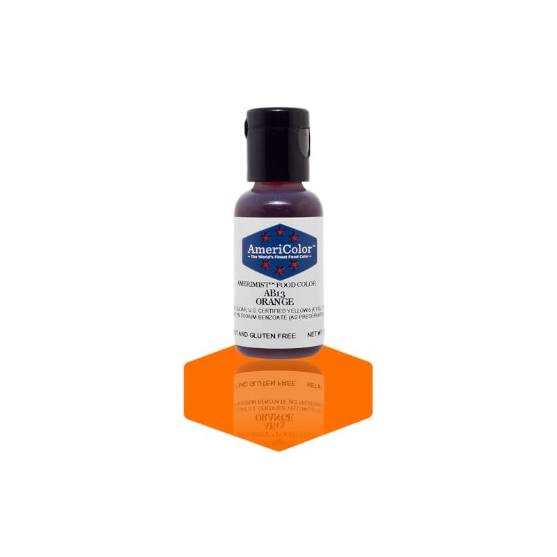 AmeriColor AmeriMist Orange Airbrush Food Color, .65 oz