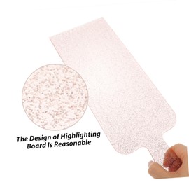 IWOWHERO Hair Coloring Tool 2pcs Highlighting Boards in Flash Silver Hair Dye Paddle for Home Salon