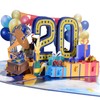 GREETING ART Birthday Card for 20th Pop Up Greeting Cards,