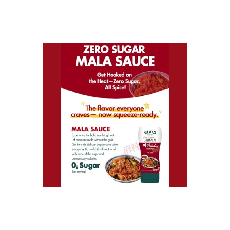 VIVID KITCHEN Salsa Mala | Sin Conservantes | Versátil, Fácil