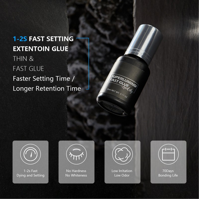 5ml False Eyelash Glue Fast Drying Semi Permanent Gentle Fake