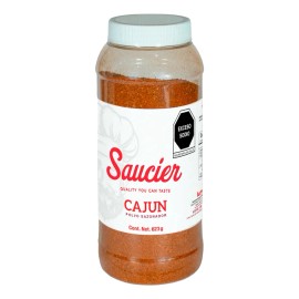Sazonador Cajun 623g Polvo Saucier Condimento Ideal Para Mariscos Pollo Pescado Parrilladas Recetas Gourmet Venta Mayoreo y Menudeo Sabor Artesanal Premium