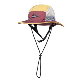 Color-Blocked Fisherman Style Sun Hat for Outdoor Camping, Surfing & Vacations - Wide Brim, UV Protective, Anti-Slip (US, Alpha, One Size, X-Small, Maroon)