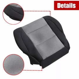 NLQR Front Driver Side Bottom Replacement Cloth Seat Cover Compatible with Nissan Titan 2004 2005 2006 2007