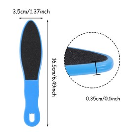 PPhtony 3pcs Foot File Callus Remover with Double-Sided Sand Paper Reusable Foot Scraper Pedicure Tool Foot Rasp Multi Purpose Feet Care Kit for Exfoliator Remover Dead Skin Hard Skin Calluse (Blue)