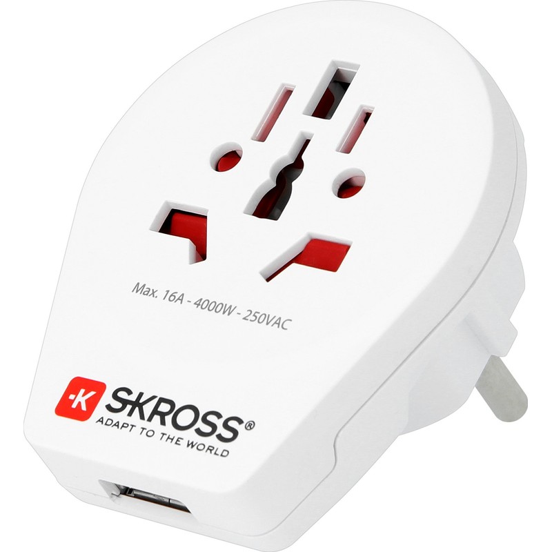 SKROSS PRO World 1.302530 world travel adapter for all 2/3-pin