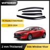 WhiteDeer ZH Durable Window Deflectors Rain Guards for Mazda 3