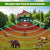 JahyElec 2025 Solar Animal Repellent, 2 Pack Ultrasonic Animal Repeller