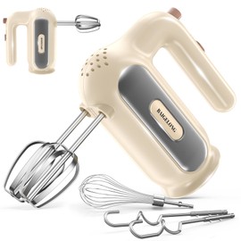 Hand Mixer Electric, 5-Speed Small Handheld Mixer, 1* Whisk, 2* (Dough Hooks & Beaters), Food Blender, Kitchen Blender for Baking, Cream, Cookies, 304 Dishwasher Safe