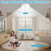 2-Pack Rechargeable Battery Operated Motion Sensor Ceiling Lights with Remotes,