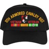 11th Armored Cavalry Regiment Vietnam Veteran Imported High Profile Black