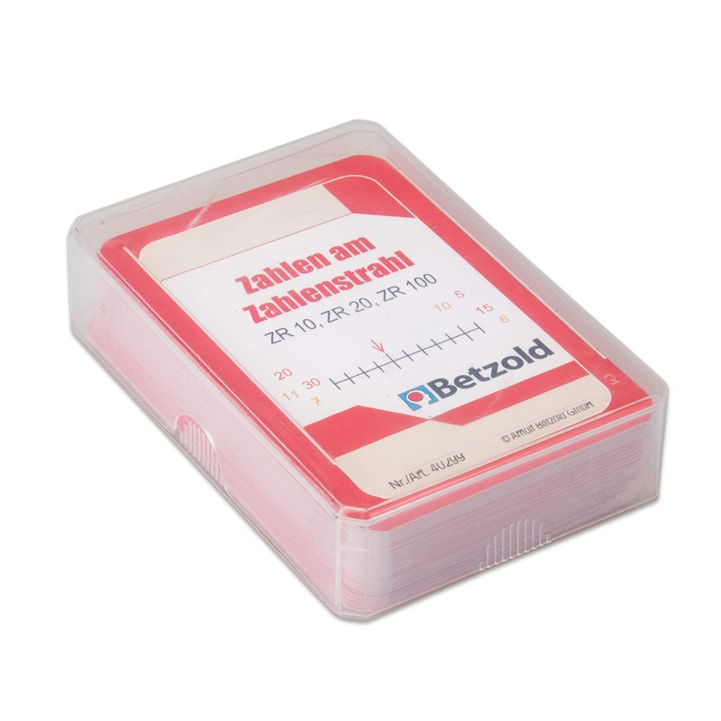 'BETZOLD 48 Cards Numbers Number Line, in and sturdy plastic