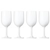 Drinique Stemmed Wine Glass Unbreakable Tritan Stemware, 12 oz (Set