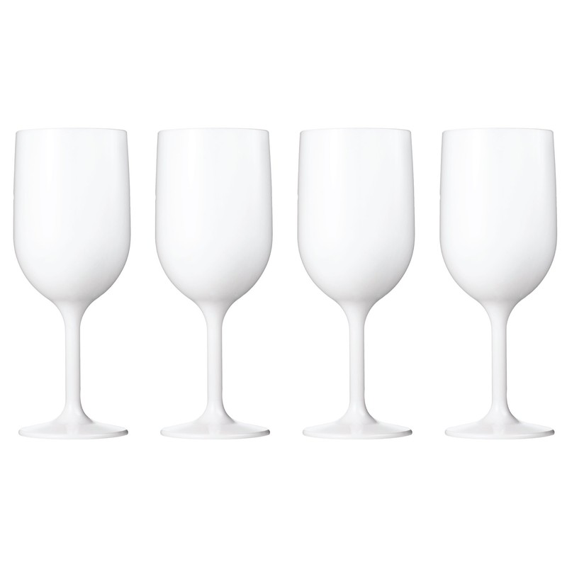 Drinique Stemmed Wine Glass Unbreakable Tritan Stemware, 12 oz (Set