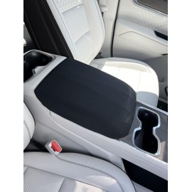 Car Console Covers Plus Made in USA Designed for GMC Acadia 2024-2025 Neoprene Auto Armrest Center Console Cover Protector Black