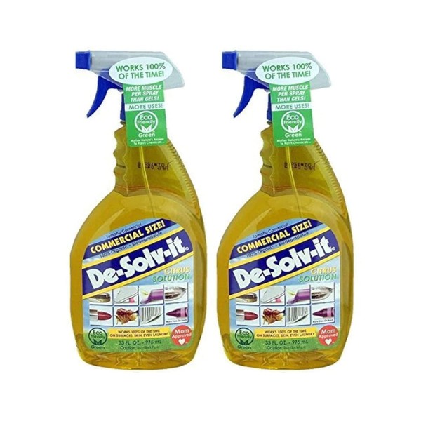 Orange-Sol De-Solv-It Citrus Solution - Odor & Stain Remover (2-Pack, 33 Fluid Ounces Each Bottle)