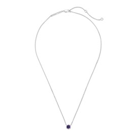 Kendra Scott Davie Pendant Necklace in Sterling Silver, Fine Jewelry for Women, Blue Iolite