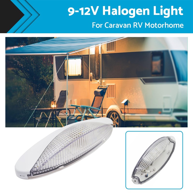 MAX COOL Caravan Halogen Light Lamp Suitable for Caravan RV