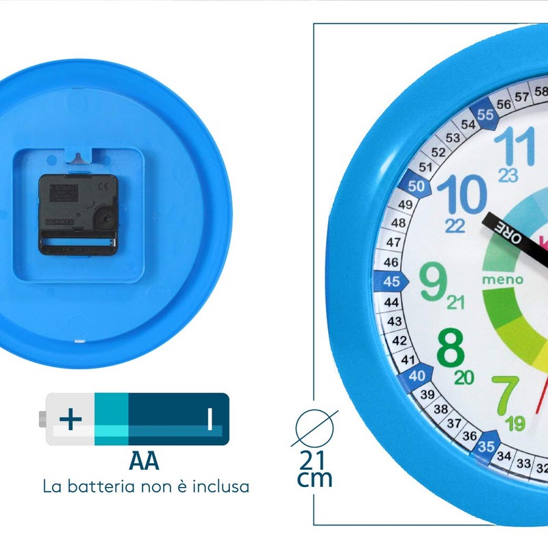 Kiddus Wall Clock for Kids, Boys and Girls, Analogue Time