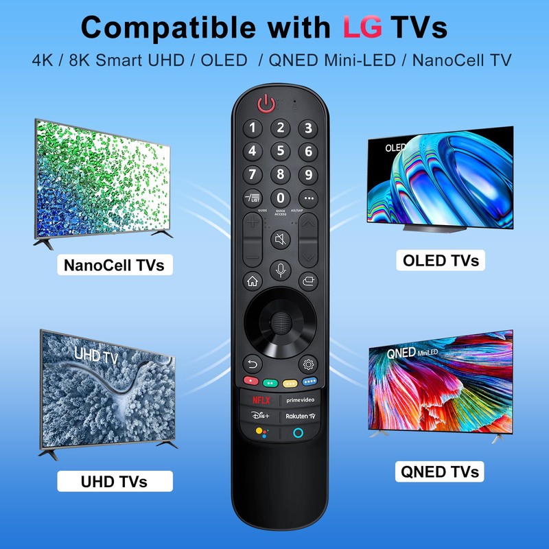 Magic Remote for LG-Smart-TV-Remote-Control,Replacement for MR20GA MR21GA MR22GA MR23GA,Suitable for