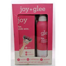 Gillette Joy the Pink Shave 1 Razor Handle 2 Cartridges 1 Mousse Summer Lily