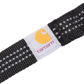 Carhartt Pet Durable Nylon Webbing Leashes for Dogs, Reflective Stitching for Visibility, Black (Shock Absorbing), Large