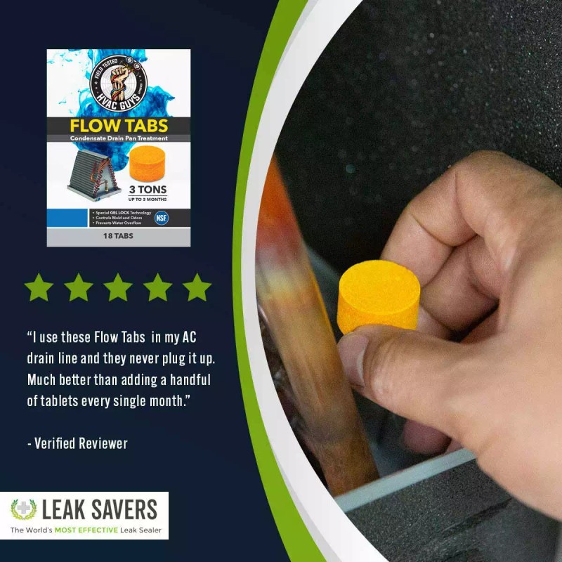 Undisclosed HVAC Guys Flow Tabs Drain Pan Treatment 80 Pack