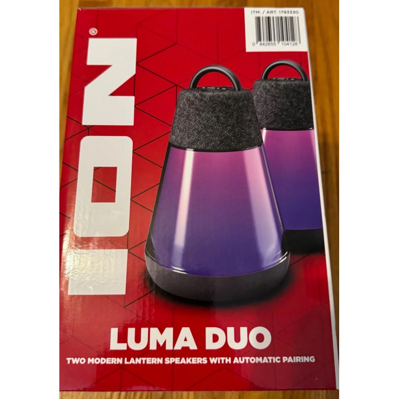 ION New ION Luma Duo Lantern Bluetooh Speaker Waterproof Pair