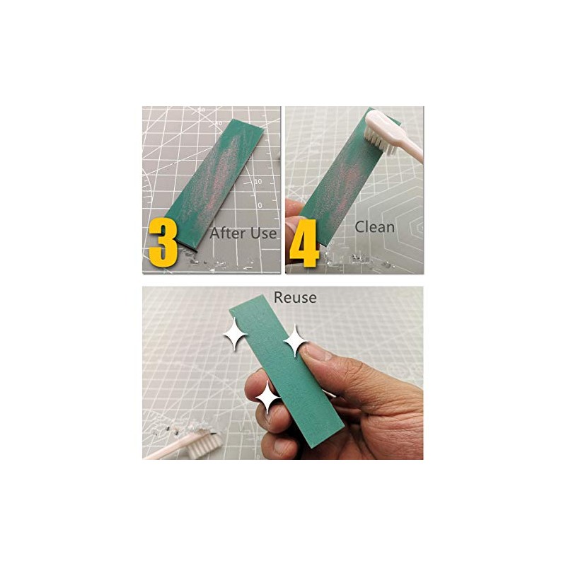 Hobby Model Tools - Papel de lija calcomanía resistente al