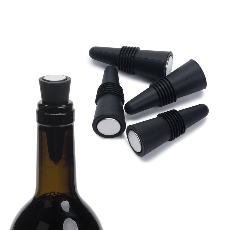 OHMAXHO Wine Stoppers (Set of 5), Silicone Wine Bottle stopper