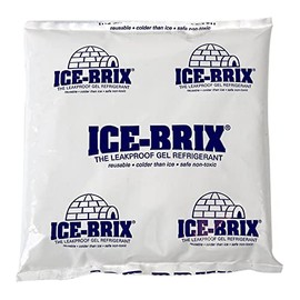 Polar Tech IB 12 Ice Brix Refrigerant Packs, Standard Leakproof, 12oz Capacity (Case of 24)
