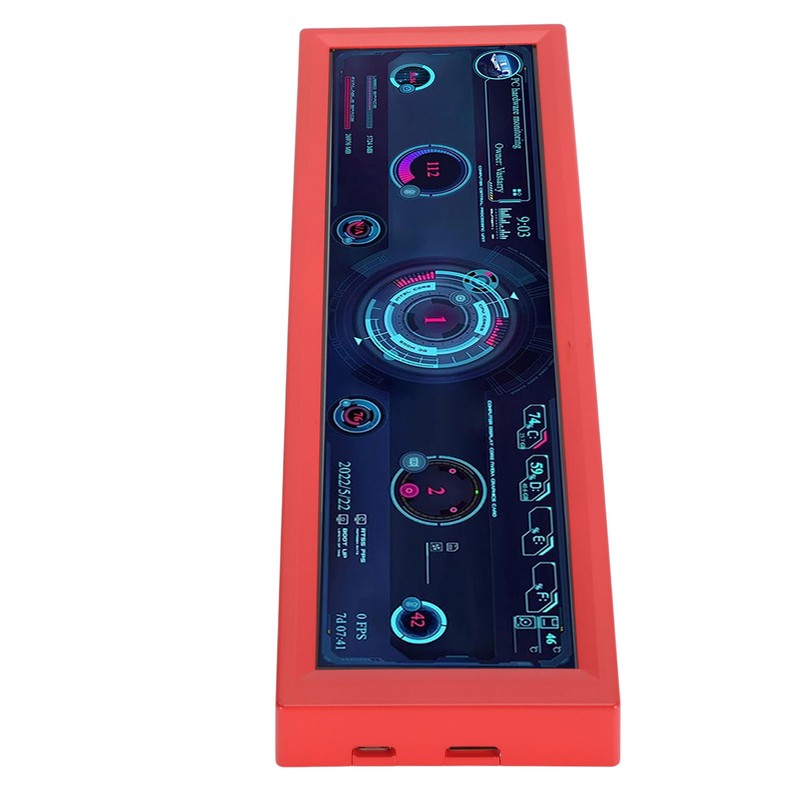 8.8 Inch PC Temperature Display Professional HD IPS 1920x480 LCD