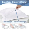 Comfort Beddings Premium Quality Pillowcases 100% Cotton Blend Oxford White